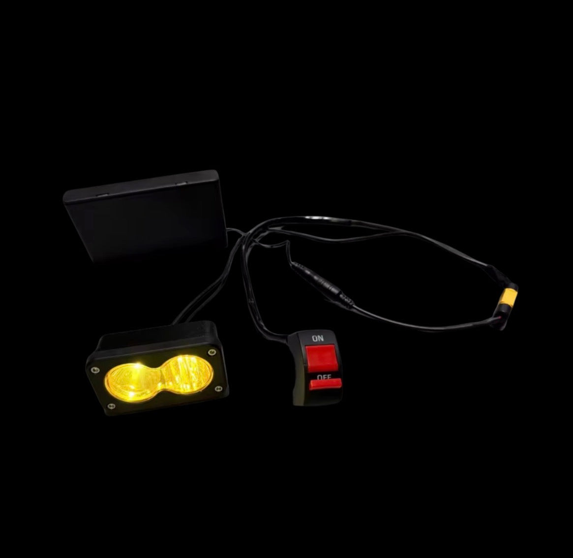 Yellow Tint Battery Powered Baja with switch (comes with mount) pre order